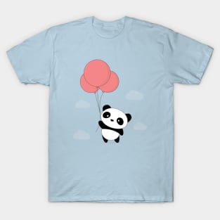 Kawaii Cute Balloon Panda T-Shirt T-Shirt